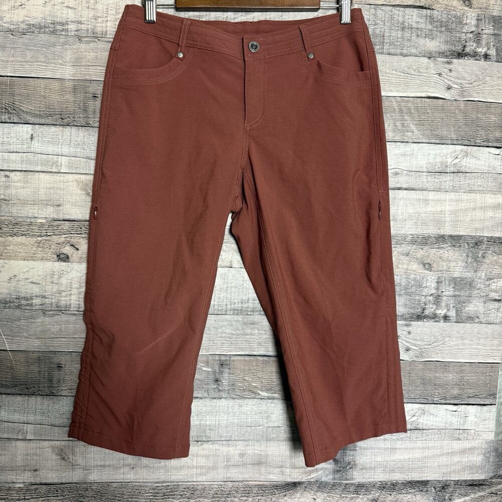 KUHL Trekr Kapri Pants 8 Antique Rose 6236 Hiking Capri Stretch Outdoor